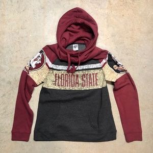 FSU Florida State High Neck Pullover Hoodie New S